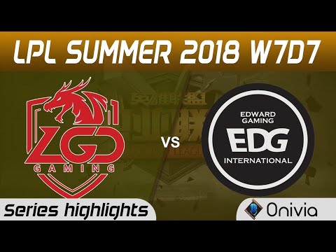 LGD vs EDG Highlights Game 3 LPL Mùa hè 2018 W7D7 LGD Gaming vs Edward Gaming bởi Onivia Part 1