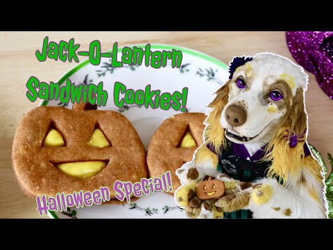 Spooky Pumpkin Spice Sandwich Cookies! Bake Me Up Buttercup Halloween Special