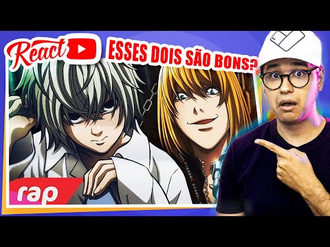 NÃO OTAKU REAGINDO ao Rap do Near e Mello (Death Note) - O SUCESSOR DO L | 7 Minutoz