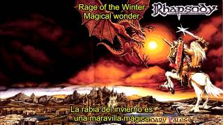 Rhapsody - Rage of the Winter (Lyrics &amp; Sub. Español)