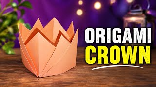 How to Make an Easy Origami Crown 👑 | DIY Paper Crown Tutorial