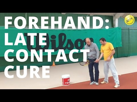 Tennis Forehand Tip: Late Contact Cure
