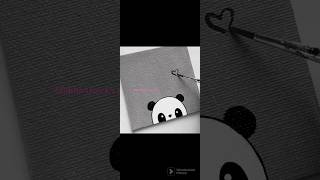 Viral Cute Panda Canvas painting 🐼#easydrawing#canvaspainting#acrylicpainting#diy#ytshorts#viralreel