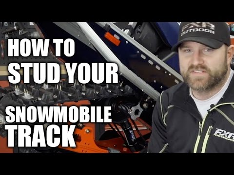 How To Stud Your Snowmobile Track