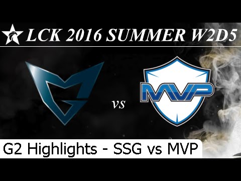 SSG vs MVP Game 2 Highlights - LCK Summer 2016 W2D4M7 Samsung Galaxy vs MVP