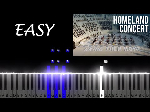 1000 Israel musicians - BRING THEM HOME | EASY PIANO TUTORIAL + SHEET MUSIC by Andantino