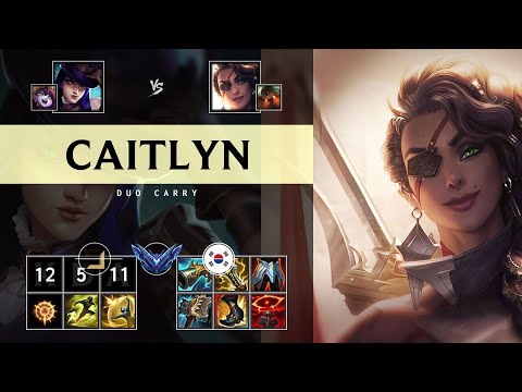 Caitlyn ADC vs Samira: Rampage - KR Diamond Patch 25.S1.1