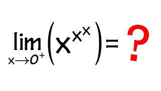 calculus limit of x^x^x as x goes to 0+