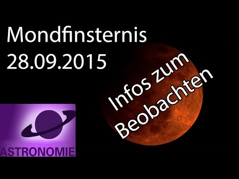 Info: Blutmond - Eine totale Mondfinsternis am 28.09.2015