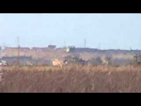 استهداف الطيران المروحي داخل مطار دير الزور العسكري من قبل كتيبة سيوف الحق