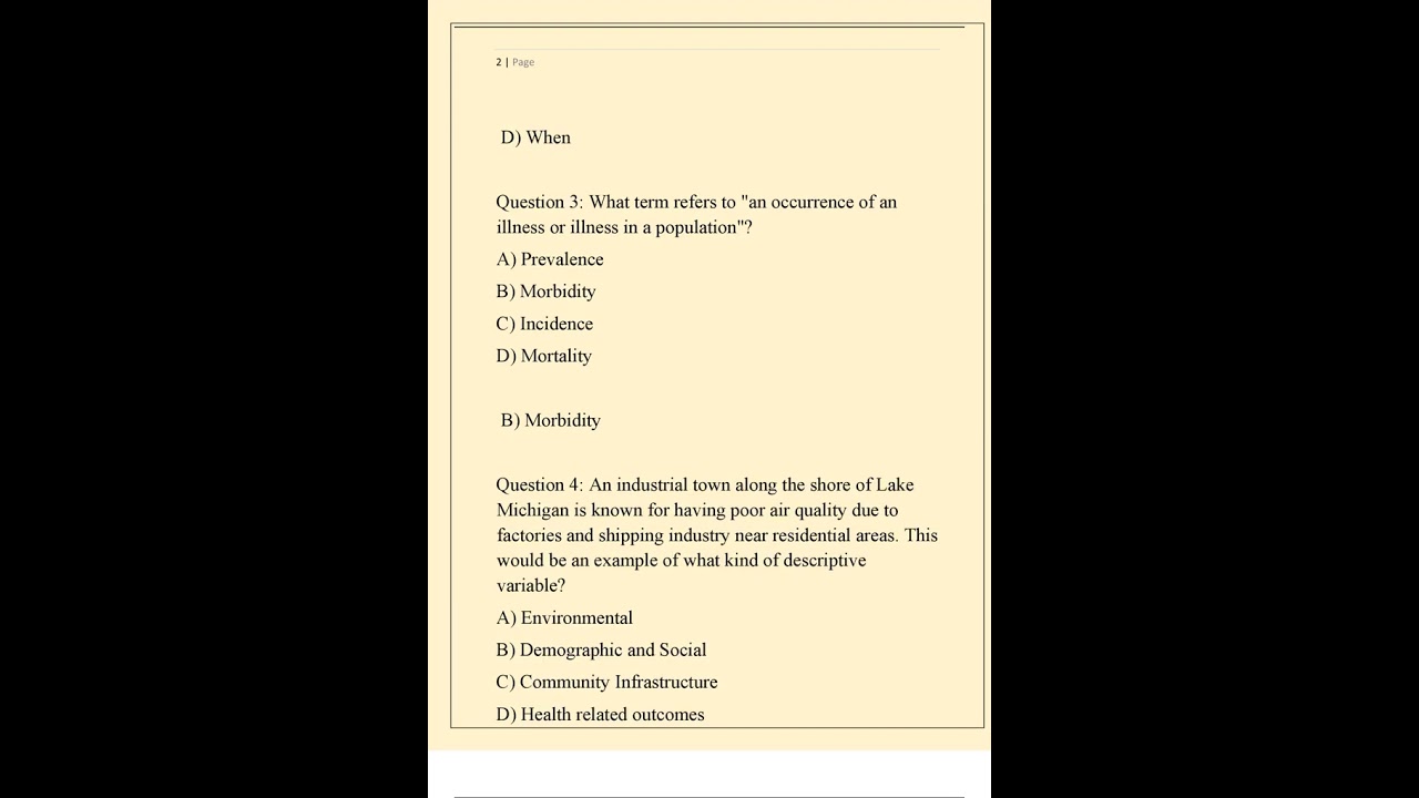 HOSA  EPIDEMIOLOGY PRACTICE TEST  WITH 100% VERIFIED SOLUTIONS