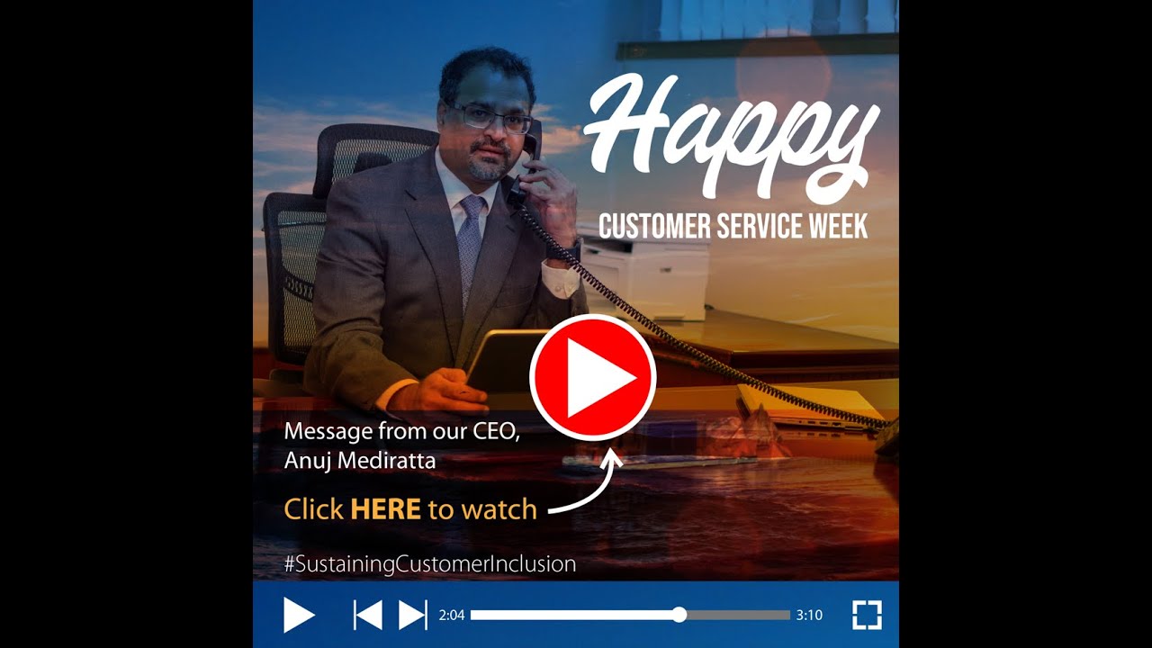 Happy Customer Service Week #SustainingCustomerInclusion