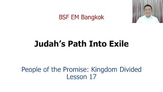 People of the Promise: Kingdom Divided Lesson 17