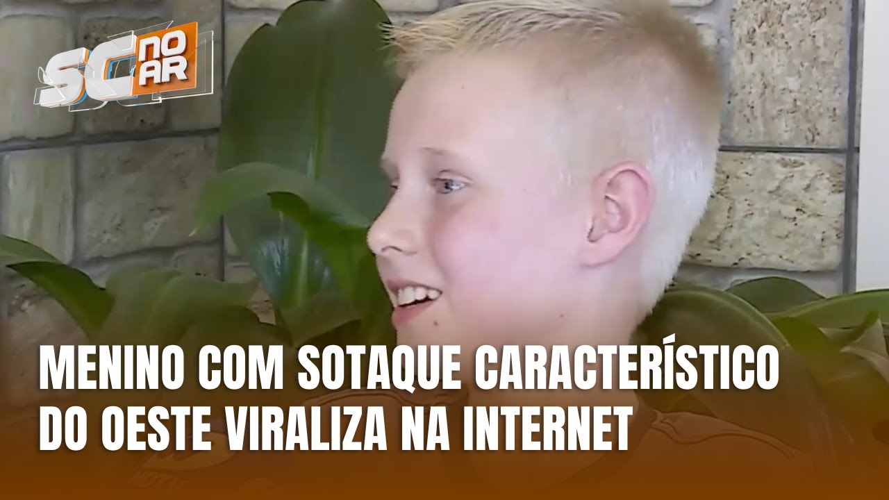 O sotaque do Oeste Catarinense conquista a internet com menino de Palmitos