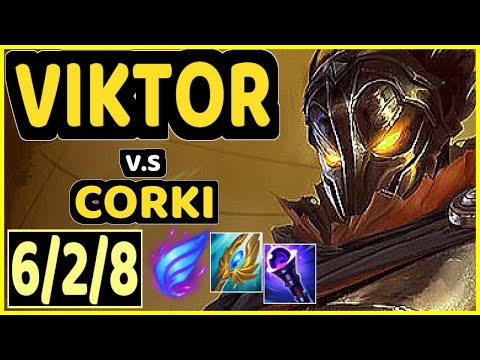 VIKTOR vs CORKI - 6/2/8 KDA MID CHALLENGER GAMEPLAY - NA