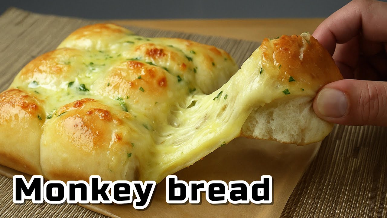 This Cheesy Bread MELTS in Your Mouth | Easy Pull-Apart Recipe ,No-Knead bread!