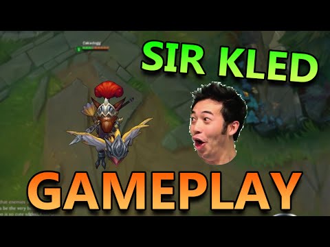 SIR KLED TOP GAMEPLAY (NEW CHAMPION) - League of Legends Commentary