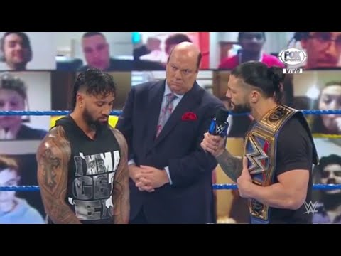 Roman Reigns molesto con Jey Uso - WWE Smackdown 27/11/2020 (En Español)