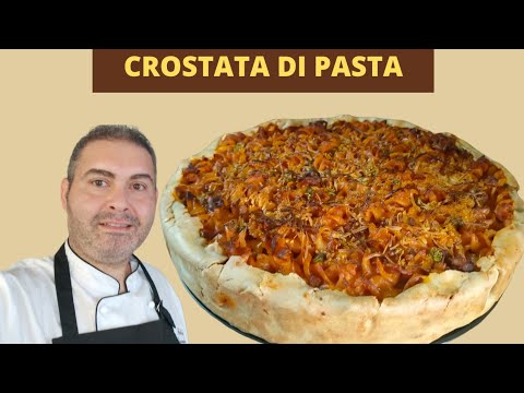 CROSTATA SALATA DI PASTA AL FORNO - primo piatto semplice