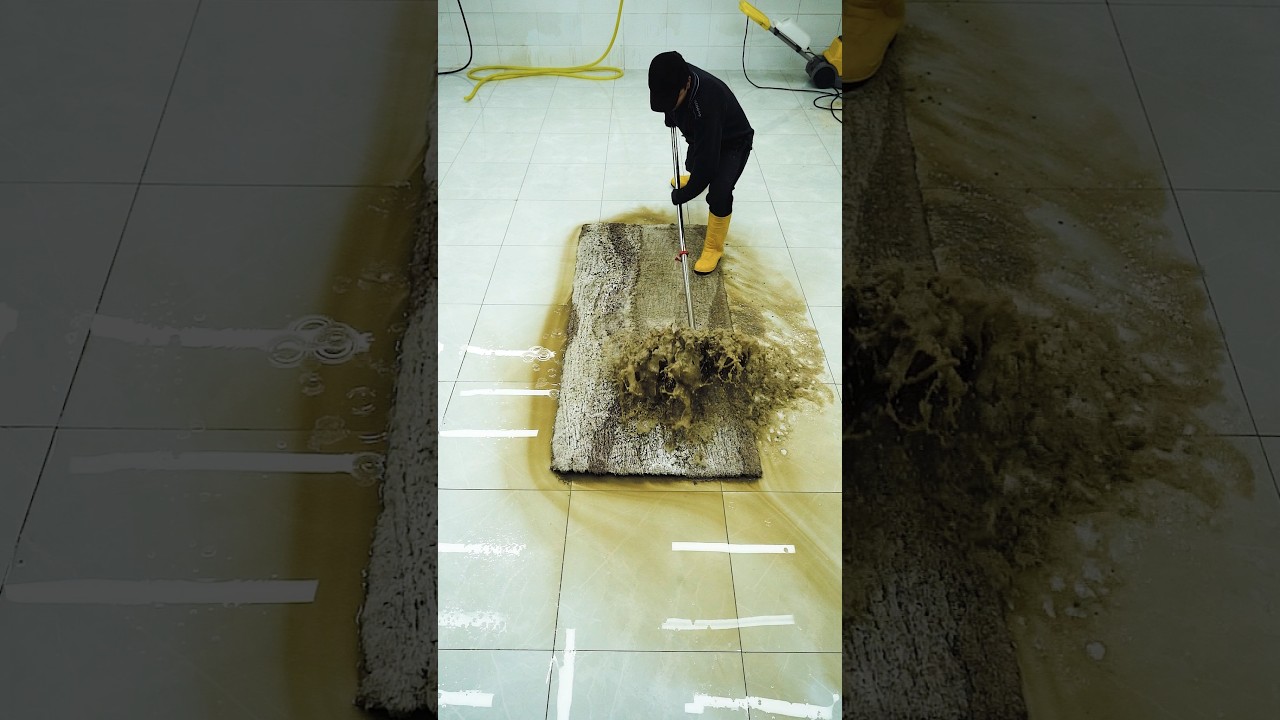 ASMR Cleaning Extremely Dirty Carpet – Deep Clean Satisfaction