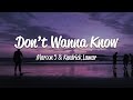 Maroon 5 - Don't Wanna Know (Lyrics) ft. Kendrick Lamar