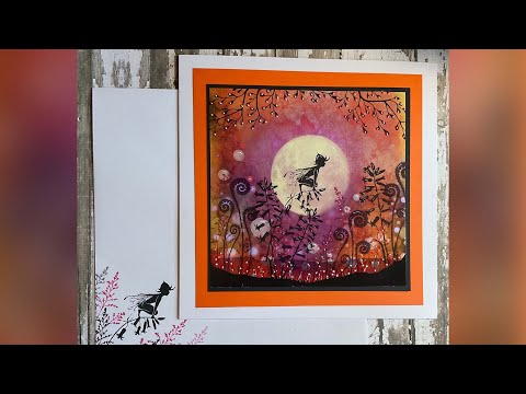 Bella Amongst the Orange Hues by Jo Rice - A Lavinia Stamps Tutorial