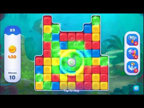 Fishdom Blast Level 89 - NO BOOSTERS GAMEPLAY 🐠 | SKILLGAMING ✔️