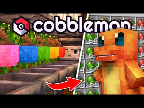 How I Built a Fully Automatic Apricorn Farm in Minecraft Cobblemon!