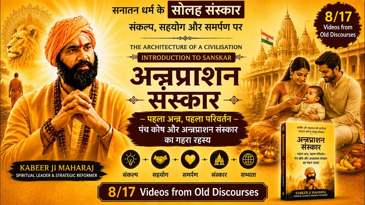 अन्नप्राशन संस्कार — पाँचों कोषों का जागरण | कबीर जी महाराज