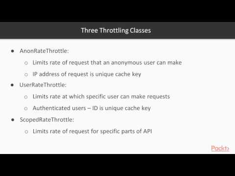 Building RESTful Python Web Services with Django Configuring Throttling Policies | packtpub com