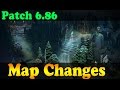 Dota 2 - Patch 6.86 Map Changes! 