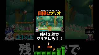 2秒で行けるのか！？【目隠しマリオ】