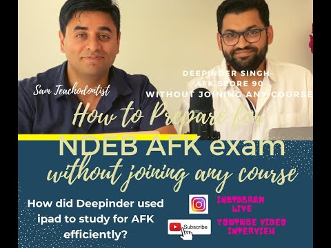 Self-study for NDEB AFK exam (score 91) without joining any course- IPAD use for digital notetaking