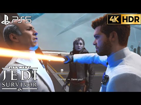 Cal Embraces The Dark Side to Save Merrin Scene STAR WARS Jedi Survivor Cal Save Merrin Scene PS5 4K