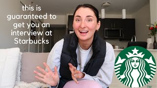 my secret sauce for landing an interview and/or a job at Starbucks ~ from an ex-Starbucks barista