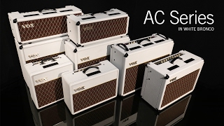 Video thumbnail for VOX Limited Edition White Bronco Custom Series Amplifiers by Vox Amps