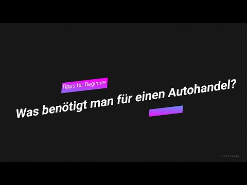 Was benötigt man für einen Autohandel?/ Tipps für Beginner/ Julian's Autogarage