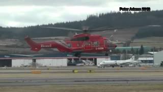Various helicopters at ABERDEEN DYCE  EGPD