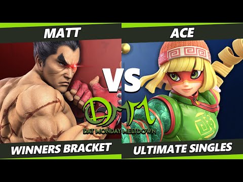 DAT Monday Meltdown 239 - Matt (Kazuya) Vs. Ace (Min Min) SSBU Ultimate Tournament
