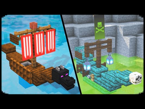 10 MINI Ships in Minecraft | Mini Build Hacks