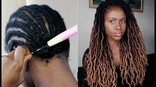 NEW HAIR! HOW TO DO SIMPLE CROCHET BRAIDS USING NATURAL LOOKING LOCS FT DIVATRESS