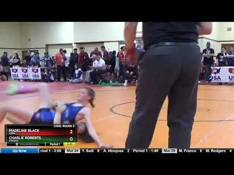 WOMEN (HS) 106 Madeline Black Iowa Vs Charlie Roberts Canada