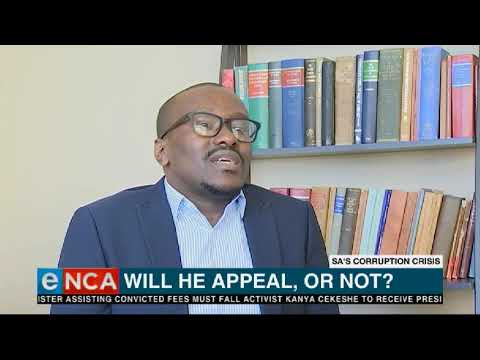 Will former president Jacob Zuma appeal or not ?