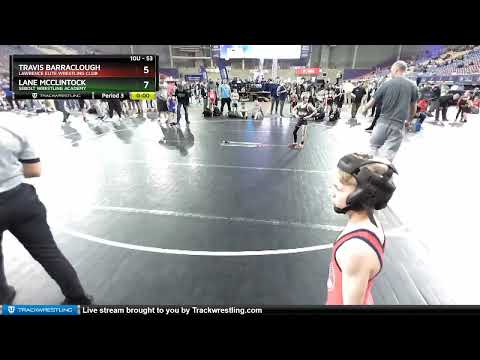 53 Lbs Semifinal - Travis Barraclough, Lawrence Elite Wrestling Club Vs Lane McClintock, Sebolt Wr