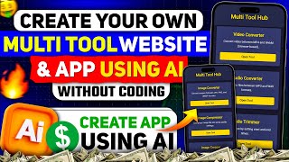 Create Multi Tool Website & Android App Using Google AI | Monetize with Ads