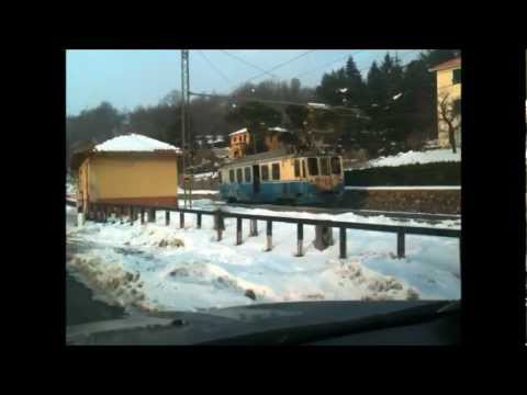 Ferrovia Genova-Casella in inverno