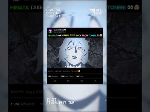 HINATA TAJE HANABI EYES FROM TONERI NARUTO LAST MOVIE #shorts #shortsfeed #anime #naruto #animeedit