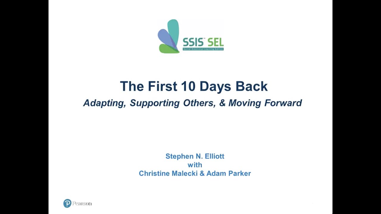 First 10 Days Back: SEL TIPS to Support Teachers and Students Webinar (Recording)