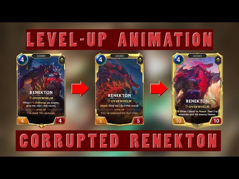 Corrupted Renekton level-up animation | Legends of Runeterra
