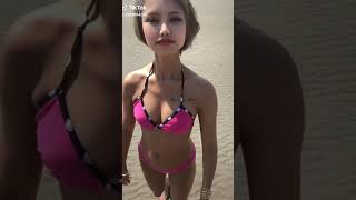 TIKTOK 水着 美女 油揺らして アイドル